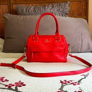Kate Spade bright coral leather purse!👜
